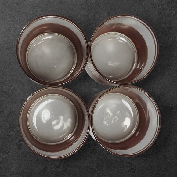 Vintage Culver Lowball Glasses Set of 4 Tortoiseshell 22K Gold Brazilian Brown - Picture 8 of 10